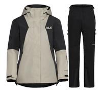 Jack Wolfskin Flowline 2L Ins set, donna, beige/nero