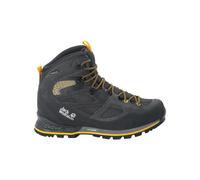 Jack Wolfskin Force Crest Texapore Mid M - Scarpa da Passeggio da Uomo, Black Burly Yellow Xt., 40.5 EU