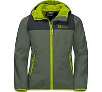 Jack Wolfskin, Fourwinds, Giacca Softshell, Thyme Green., 128, Unisex-Child.