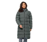 Jack Wolfskin Frozen Palace Coat W Piumino Parka, Ardesia/Verde, M Donna