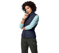 Jack Wolfskin Giacca da donna Jwp Vest W, Donna, Giubbotto trapuntato antivento, 1204663, blu notte, M