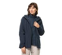 Jack Wolfskin Giacca Glaabach 3 in 1 da donna, Blu notte., X-Small