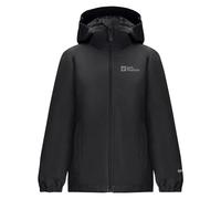 Jack Wolfskin Giacca Impermeabile Unisex per Bambini, Colore Nero, 140