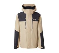 JACK WOLFSKIN Giacca per outdoor 'JASPER' marrone chiaro / nero Uomo JACK WOLFSKIN L