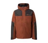 JACK WOLFSKIN Giacca per outdoor 'JASPER' ruggine / nero Uomo JACK WOLFSKIN L ruggine / nero
