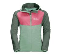 Jack Wolfskin Giacca Softshell Turbulence G da Ragazza, Verde Granito, 176