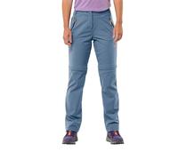 Jack Wolfskin Glastal-Pantaloni con Cerniera Trekking in Soft, Elemental Blue, 76 Donna