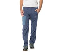 Jack Wolfskin Glastal Zip Away Pants M Pantaloni da Escursionismo, Evening Sky, 102 Uomo
