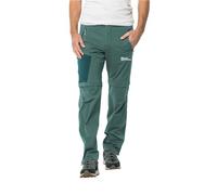 Jack Wolfskin Glastal Zip Away Pants M Pantaloni da Escursionismo, Verde Giada, 56 Uomo