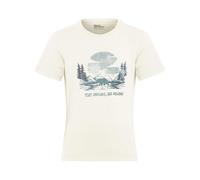 Jack Wolfskin Graphic T Kids T-Shirt, Stampa Cotton White, 128 Unisex-Bambini e Ragazzi