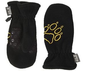 Jack Wolfskin, Guanti Bambino, Nero (Black), 128 cm