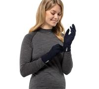 Jack Wolfskin Guanto Merino Guanti, Blu Notte, XS