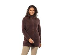 Jack Wolfskin High Curl Coat W Giacca in Pile, Boysenberry, M Donna