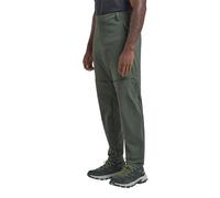 Jack Wolfskin Hikeout Zip Away Pants M Pantaloni da Escursionismo, Ardesia/Verde, 46 Uomo