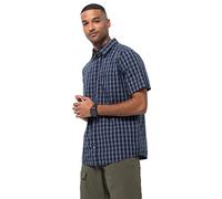Jack Wolfskin Hot Springs Camicia, Uomo, Blu (Night Blue Checks), S