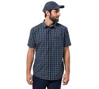 Jack Wolfskin Hot Springs Camicia, Uomo, Blu (Night Blue Checks), XL