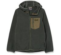 Jack Wolfskin, Ice Cloud, Felpa con Cappuccio, Thyme Green., 164, Unisex-Child.