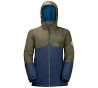 Jack Wolfskin Iceland 3In1 Giacca Giacca da Ragazzi, Unisex Bambini, Dark Indigo, XS