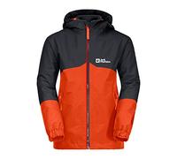 Jack Wolfskin Iceland 3IN1 Jacket B Cappotto, Wild Brier, 116 Bambini e Ragazzi
