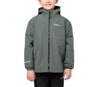 Jack Wolfskin ICELAND 3IN1 JACKET K - Giacca Bambini unisex, slate green/black,
