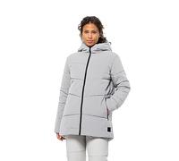 Giacca con cappuccio Jack Wolfskin Karolinger Long grigio chiaro donna - XS