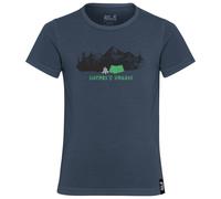 Jack Wolfskin - Kid's Hiking Graphic T-Shirt - Maglia funzionale 128 blu