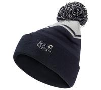 Jack Wolfskin - Kid's Stripy Pompom Beanie - Berretto 49-50 cm nero
