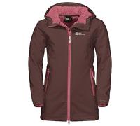 Jack Wolfskin Kissekat Coat Girls Cappotto in Softshell, Boysenberry, 116 Unisex-Bambini e Ragazzi