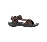 Jack Wolfskin LAKEWOOD RIDE Sandal M, sandali leggeri da uomo per escursioni e uso quotidiano, scarpe da spiaggia con suola antiscivolo, facili da pulire, tabacco, 40.5 EU