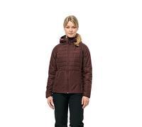 Jack Wolfskin Lapawa Ins Hoody W Giacca, Marrone Scuro, S Donna