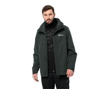 Jack Wolfskin Luntal 3 in 1 Jkt M Giacca, Nero, M Uomo