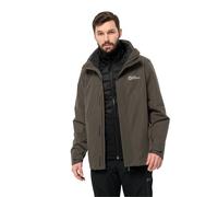 Jack Wolfskin LUNTAL 3IN1 Jkt M Giacca, Cold Coffee, S Uomo