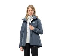 Jack Wolfskin Luntal Jkt W 3 in 1 Giacca, Grafite/Grigio Freddo, XL Donna