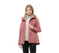 Jack Wolfskin Luntal Jkt W 3 in 1 Giacca, Mineral Red, S Donna