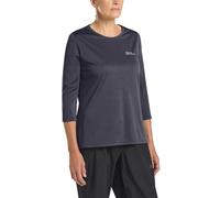 Jack Wolfskin Crosstrail 3/4 T W Maglietta, Grafite, S Donna