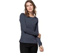 Jack Wolfskin Maglietta da Donna Tasman, Taglia M, Colore: Blu