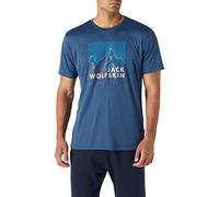 Jack Wolfskin Maglietta da Uomo Peak Graphic T M, Thunder Blue., L