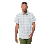 Jack Wolfskin Maglietta Highlands M Camicia, Soft Blue Check, S Uomo