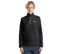 Jack Wolfskin Taunus Half Zip Fleece Nero S Donna