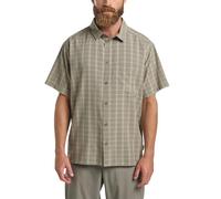 Jack Wolfskin Camicia Meseta manica corta Uomo marrone chiaro/grigio S