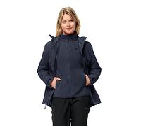 Jack Wolfskin Moonrise 3 in 1, Giacca Donna, Blu Notte, S