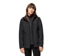 Jack Wolfskin Moonrise 3 in 1 Giacca, Nero, L Donna