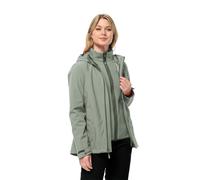 Jack Wolfskin Moonrise 3in1 Jkt W Giacca, Foglia di Menta, M Donna