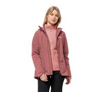 Jack Wolfskin Moonrise 3in1 Jkt W Giacca, ocra Rossa, S Donna