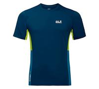 Jack Wolfskin Narrows - Maglietta da Uomo, Taglia L, Colore: Indaco Scuro