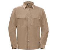 Jack Wolfskin, Nature, Camicia A Velluto A Coste di Cotone Organico, Beige, S, Uomo