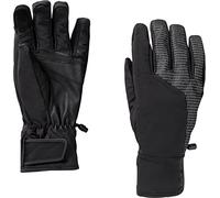 Jack Wolfskin, Night Hawk, Guanti Antivento A Forma Di Softshell., Nero 6000., M, Unisex-Adult.