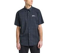 Jack Wolfskin Norbo S/S Shirt M Camicia, A Quadretti Blu Notte, L Uomo