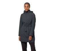 Jack Wolfskin Norden Port Coat W Cappotto, Phantom, S Donna