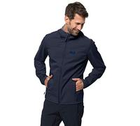 Jack Wolfskin Northern Point - Giacca Softshell da Uomo, Colore: Night Blue, S
